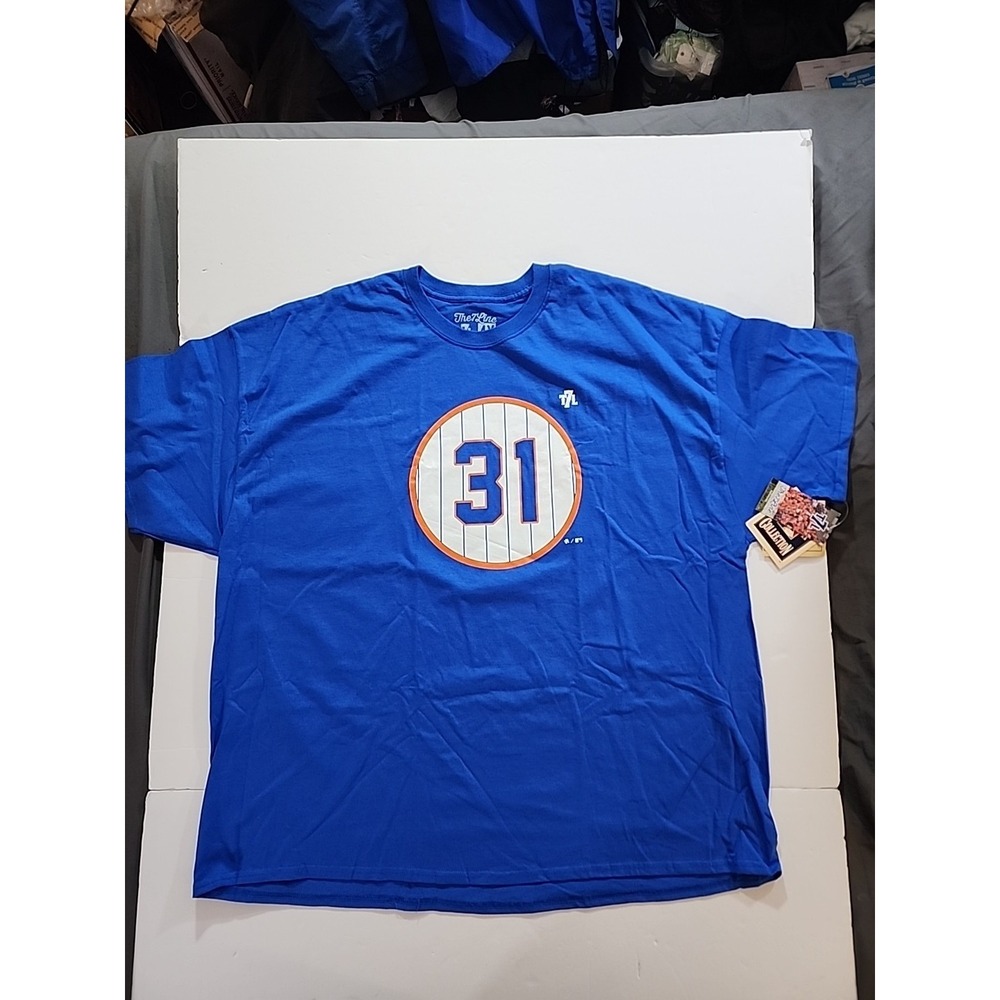 New York Mets Shirt Mens 4XL The 7 Line Cooperstown Collection Mike Piazza 31
